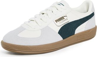 Puma Puma Mens Palermo Shoes, Warm White/Green Terrain, 4.5