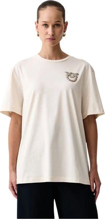 Pinko Strepitoso T-shirt - - Tops - Donna - Beige - L