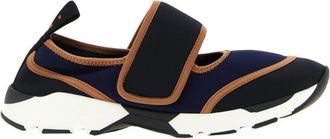 Marni Dark Blue Mary Jane Sneakers