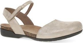 Dansko Rowan Flat in Beige Sparkle at Nordstrom Rack, Size 11.5-12Us / 42Eu