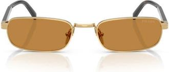 Prada 54mm Rectangular Sunglasses in Dark Honey at Nordstrom