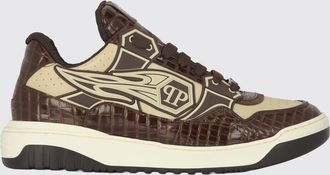 Philipp Plein Sneakers Moonwalker in pelle stampa cocco