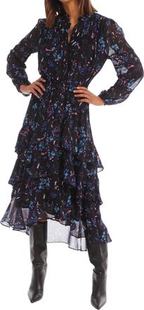Allison New York Erica Long Sleeve Blouse In Black Floral