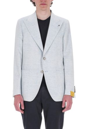 Tagliatore Pino Lerario Herringbone Linen-Cotton Blazer