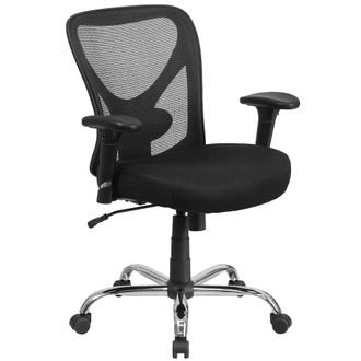 Flash Furniture Big & Tall Office Chair Adjustable Height Mesh Swivel Office Chair with Wheels