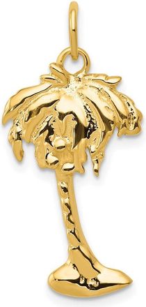 Diamond2Deal 14k Yellow Gold Palm Tree Charm