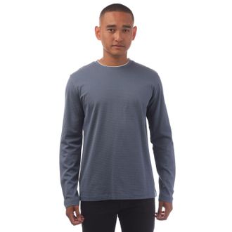 HUGO BOSS Mens T-Tanner 10 T-Shirt in Blue Cotton - Size X-Large