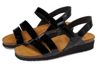 Naot Kayla Womens Sandals Black Patent : EU 43 (US Womens 12-12.5) M, Leather/Suede