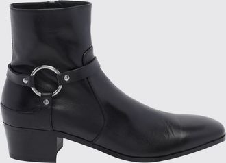 Tom Ford Stivaletti texani Clint in pelle con punta quadrata e anello metallico