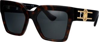 Versace Womens Sunglasses Havana Acetate