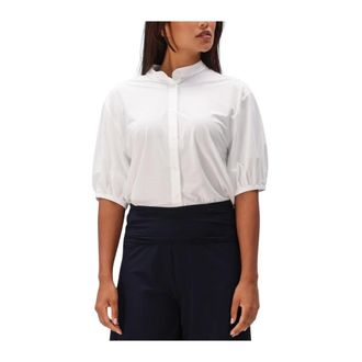 JapanTKY Beni Blouse - Dames - Blouses & Shirts - Wit - Maat: M Linnen
