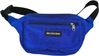 Balenciaga Pre-owned Nylon balenciaga-bags - unisex - Vintage Heuptassen - Blauw - ONE Size - Nylon - Vintage