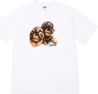 SUPREME FW26 Puppies T-Shirt White SUP-FW26-003-WHT