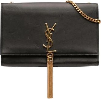 Saint Laurent Pre-owned The Kate Cross Body Bag - Dames - Vintage Schoudertas - Zwart - ONE Size - Leer - Vintage