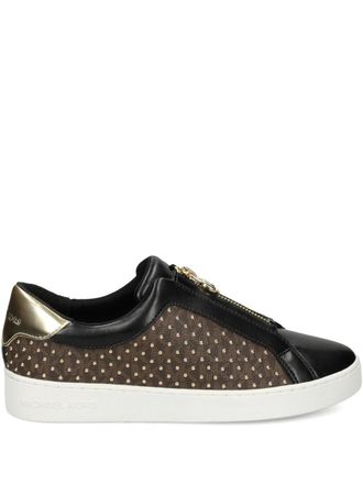 Michael Michael Kors Sneakers Keaton con borchie - Marrone