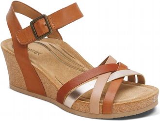 Aetrex Women Noelle Sandal In Ginger Multi