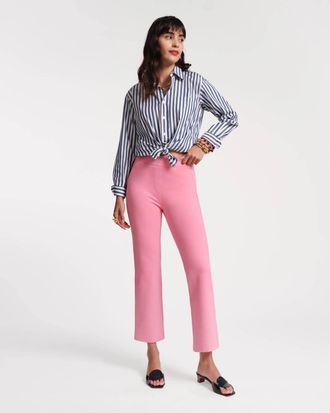 Frances Valentine Wonder Solid Stretch Stretch Pant In Pink
