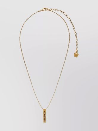 Versace metal pendant necklace