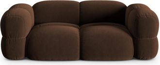 Cosmopolitan Design Sof&aacute; 3 plazas de terciopelo chocolate