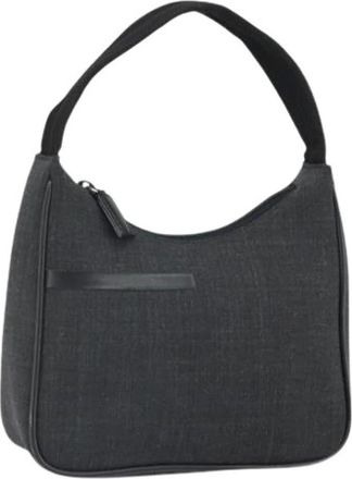 Prada Pre-owned Shoulder Bags, female, Gray, Size: ONE SIZE Pre-owned Vintage Accessory Pouch