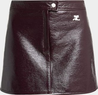 Courr&egrave;ges Vinyle Reedition Mini Skirt