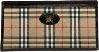 Burberry Pre-owned Wallets, female, Beige, Size: ONE SIZE Pre-owned Leather Wallet