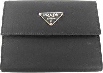 Prada Black Nylon Wallet (Bi-Fold) (Pre-Owned)