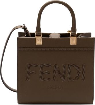 Fendi Small Sunshine tote bag - Brown