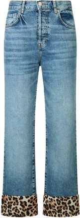 Liu Jo Jeans straight cropped - Dames - Cropped Jeans - Blauw - W29 - Denim - Jeans