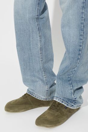 Maison Margiela Suede Sports Shoes, Mens, Green