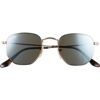 Ray-Ban Geometric Sunglasses in Gold Silver at Nordstrom Rack