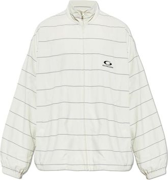 Balenciaga Standing Collar Jacket - Heren - Zomerjassen - Beige - L - Katoen - Jassen