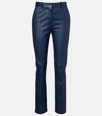 Joseph Coleman leather slim pants