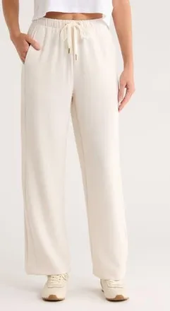 Nanette Lepore Play Wide Leg Activewear Pants in Coconut Milk at Nordstrom Rack, Size X-Large