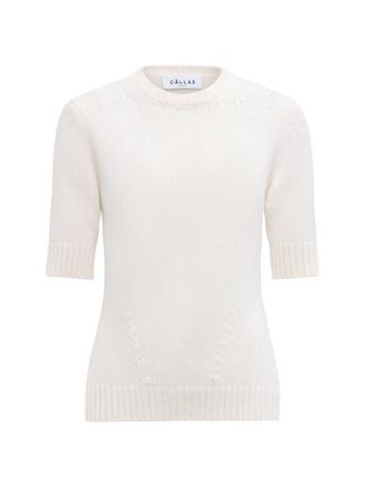 C&acirc;llas Milano Portia Crewneck cashmere sweater in Ivory at Nordstrom, Size Medium It