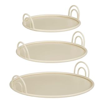 MiCa Decorations Bandeja offwhite blanco roto h9xb42xl42cm