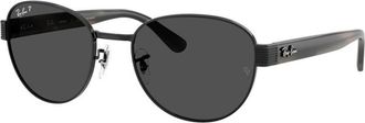 Ray-Ban Dark Grey Polarized Square Unisex Sunglasses RB3766CH 002/K8 56
