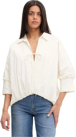 Vicolo Dames, Blouses & Shirts, Beige, Maat: M Katoen