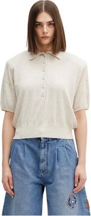 Rotate Maglia Girocollo - - Knitwear - Donna - Beige - M