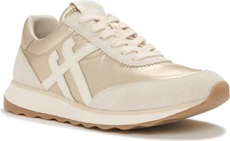 FitFlop Retro-Q Ff Met-Suede Sneakers in Platino at Nordstrom, Size 7.5