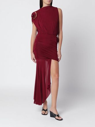 CHRISTOPHER ESBER One-Shoulder Draped Jersey Midi Dress