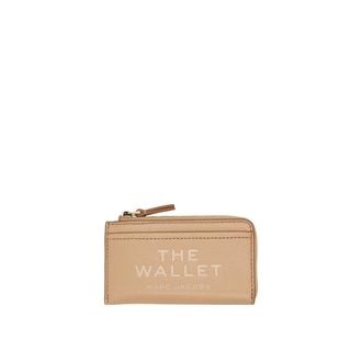 Marc Jacobs Wallets & Cardholders, female, Brown, Size: ONE SIZE The Leather Top Zip Multi Wallet