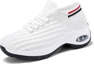 Generic Trainers Walking Shoes Girls Ladies Breathable Sneakers Orthopedic for Women Lightweight Comfortable Wedge Tennis Travel Sparkly Wide Fit Spring Summe