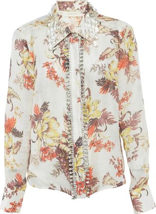 Zimmermann Camicia a fiori - Toni neutri