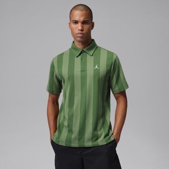 Nike Jordan Mens Jordan Sport Dri-FIT Printed Golf Polo in Green | IF2930-335