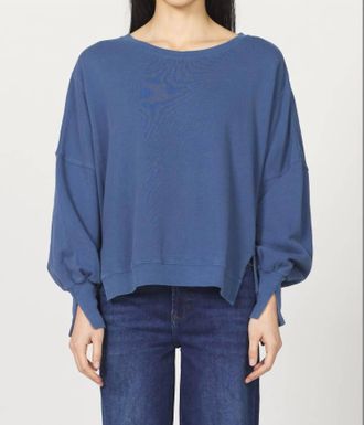 Dear John Denim Trenton Crewneck Sweater In Vintage Indigo