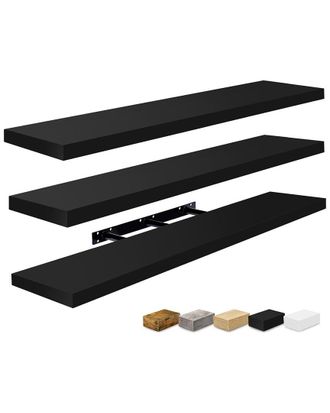 Sorbus Set Of 3 Extra-Large Floating Shelves