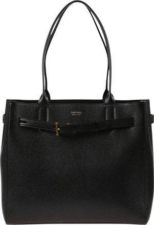 Tom Ford Audrey Medium Tote - unisex - Shoppers - Zwart - ONE Size - Leer - Tassen