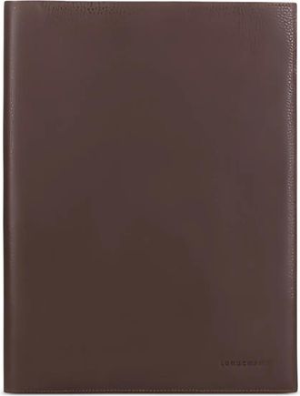 Longchamp Le Foulonne leren hoesje met notitieblok - Bruin
