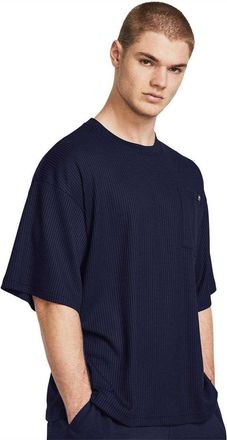 Under Armour Heren Rival Wafel T-shirt (Blauw)